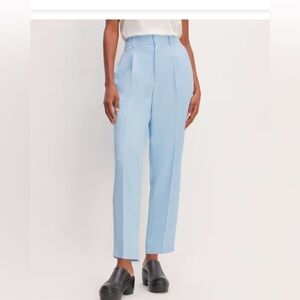NWT Everlane Way High Tapered Pant Chambray Blue size 10